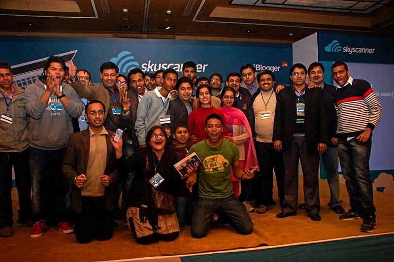 skyscanner indiblogger winning team