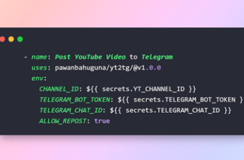 [FREE] Send YouTube Video Link to Telegram